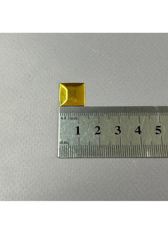 10г – металлостразы термоклеевые, квадрат 13 мм – золото желтое. Plus-plus (352745389)