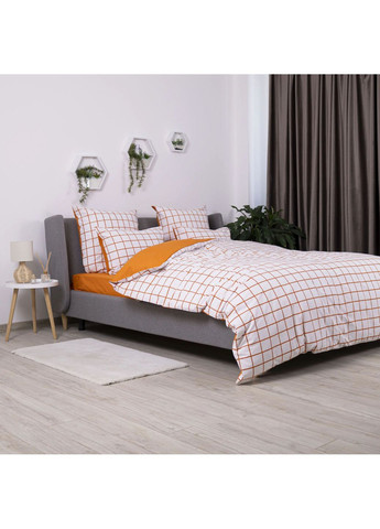Двуспальный комплект постельного белья с наволочками 50*70 см, 115 гр/м2 Terracotta Check Белый (17070180215) ТЕП (364503553)