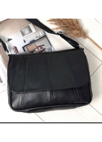 Сумка жіноча чорна натуральна шкіра 105006 No Brand (352165550)