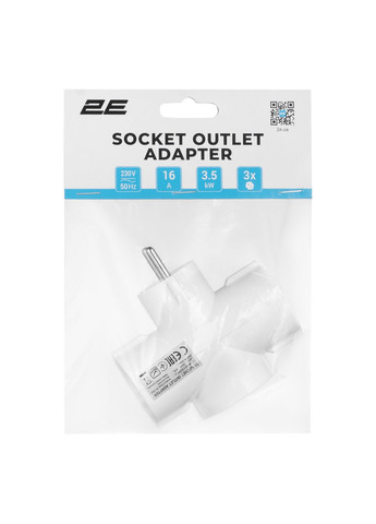 Сетевой адаптер 3xТип F, 16A, (-AD0103WH) 2E (370217613)