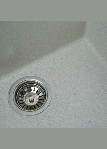 Гранітна мийка для кухні OASIS 5444 матова Біла в крапку Valeso (336934491)