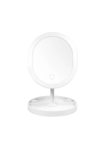 Косметичне дзеркало для макіяжу настільне зі підсвічуванням led сенсорне JF113 No Brand (302725312)