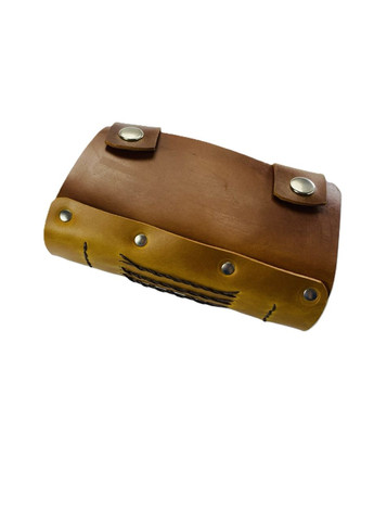 Блокнот длин записей натуральная кожа 10х16х4 см 60 страниц коричневый No Brand (346871743)