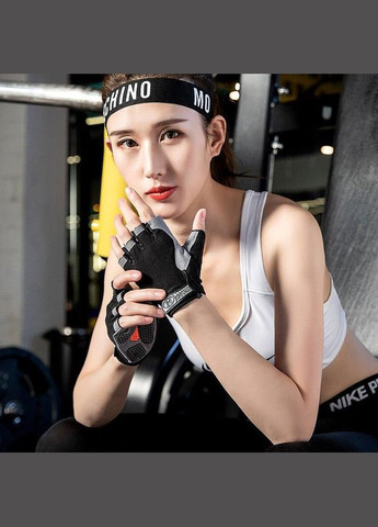 Рукавиці для тренажерного залу без пальців протиковзкі Huvai Black No Brand (350891009)