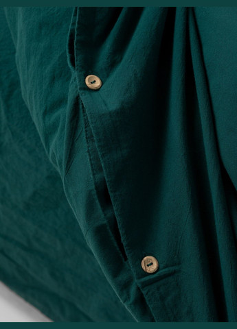 Комплект белья из вареного хлопка Smaragd евро, Простыня с резинкой 200х200 Leglo (300370860)