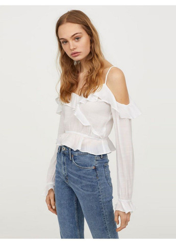 Біла літня блуза H&M