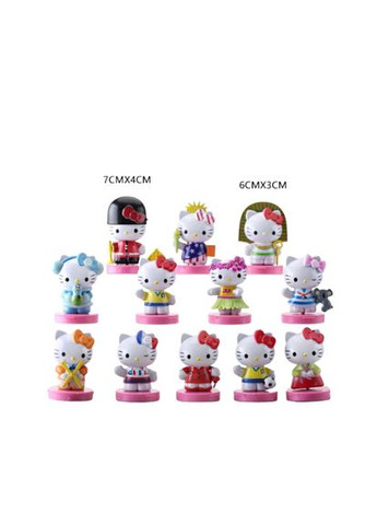 Привет Китти фигурки Hello Kitty Хеллоу Китти детские игрушки 12 шт 6 см Shantou (282960009)