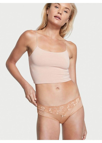 Бежевий комплект жіночої білизни very sexy praline 38dd + бікіні xl nude Victoria's Secret