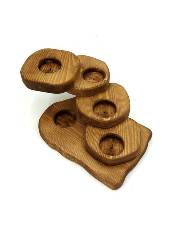 Подставка для рюмок из дерева Паскаль 4 мускат (НБС-082007) No Brand (327846059)