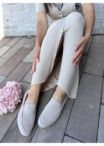 No Brand Стильні жіночі лофери лофери пісочний з натуральна замша, — демісезон (355336318)