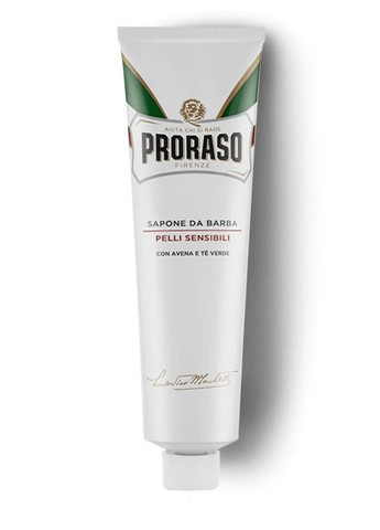 Крем для бритья для чувствительной кожи с экстрактом зеленого чая и овса 150 мл Proraso (337171747)