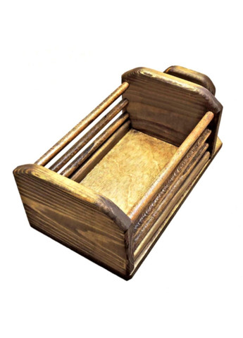 Хлібний лоток з дерева Бастилія капучино (ХЛБ-000409) No Brand (327426163)