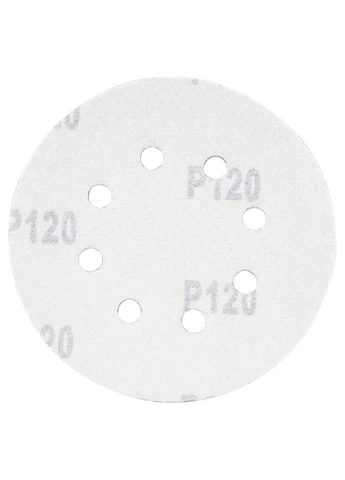 Шліфувальний круг 8 отворів Ø125мм P120 (10шт) (9122671) Sigma (395987368)