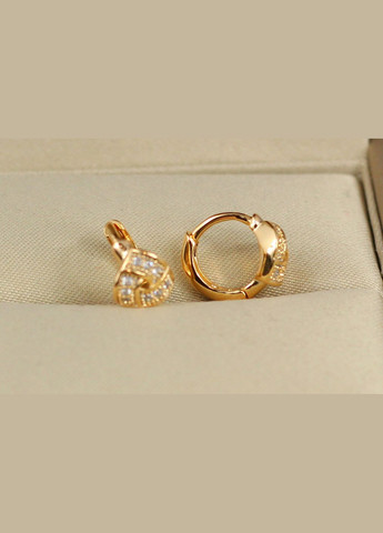 Серьги детские триединство 0,8 см золотистые Xuping Jewelry (316607273)