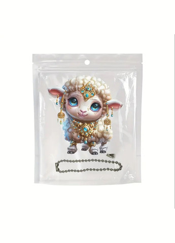 Брелок - підвіска на ключі у вигляді символу року за Китайським гороскопом з акрилу рік ВІВЦІ (КОЗИ) No Brand (314813460)