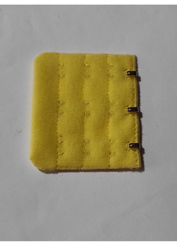 Удлинитель-расширитель спинки бюстгальтера 3 крючка Желтый No Brand (365331182)