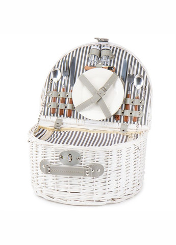 Кошик для пікніка Релакс на 2 особи білий 0503-017 ELISEY (333986440)