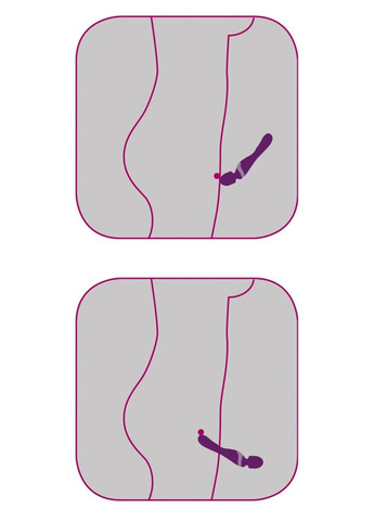 Вибратор ДВОЙНОЕ НАСЛАЖДЕНИЕ No Brand (284729004)