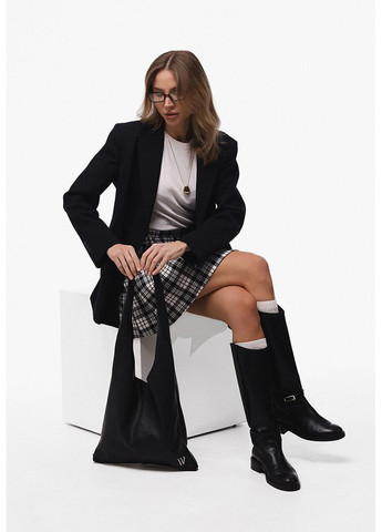 Шкіряна сумка шопер Nika чорний андора The Wings (348359003)