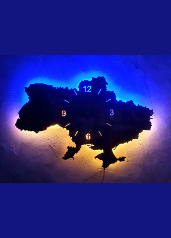 Дерев`янний настінний годинник з підсвіткою "ДСНС" 50*34 см No Brand (312484595)