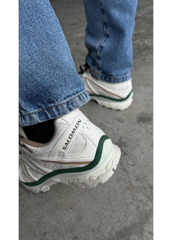 Бежеві Осінні кросівки чоловічі salomon xt-quest white lotus саломон xt-6 No Brand