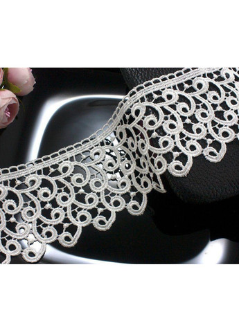 (1 метр) Мереживо макраме 7 см "Сандра" колір - айворі Plus-plus (352749288)