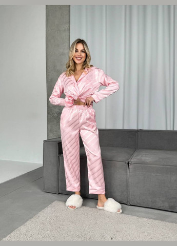 Женский домашний комплект брюки и рубашка No Brand (292312685)