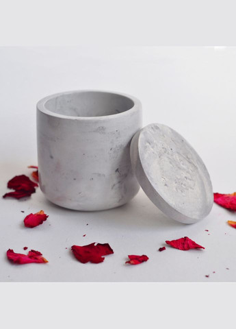 Гіпсове Кашпо "MarbleandBlack" SP2316 Графіт 8х8 см Spokiy (315135515)