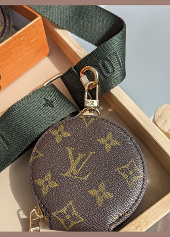Сумочка жіноча 3в1 Луї Вітон Multi Pochette bag (корич.+зелений) No Brand (322560205)