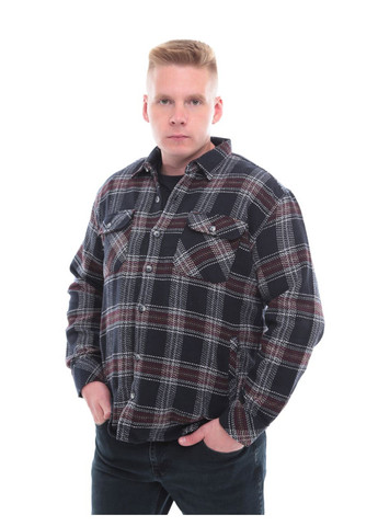 Темно-синяя повседневный рубашка в клетку Jean Piere