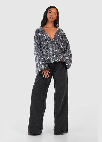 Безбарвна блуза Boohoo