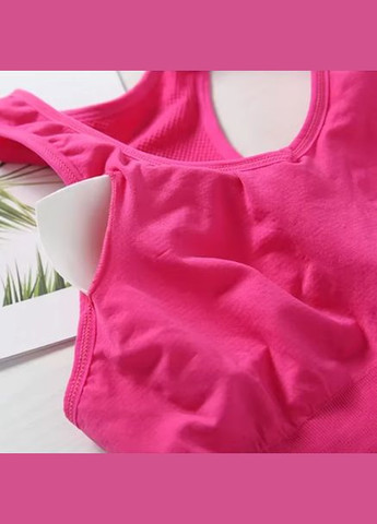 Спортивный топ, лифчик женский. Розовый No Brand (322301417)