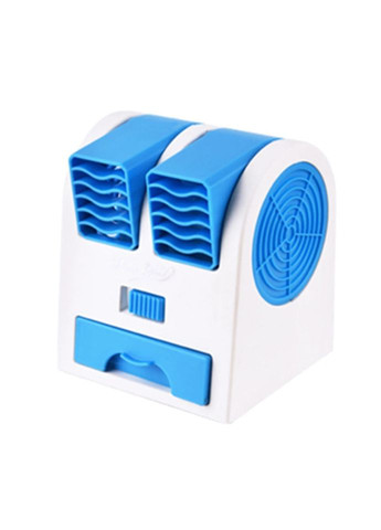 Мінівентилятор для робочого столу (робота від USB або батарейок ААА) Синій A.G. (299770177)