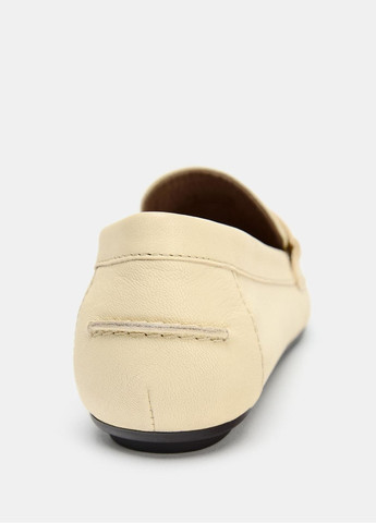 Жіночі балетки Zara | молочні однотонні натуральна шкіра (363040727)