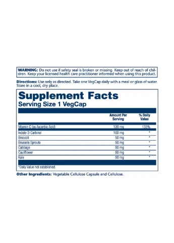 Indole 3 Carbinol 100mg 30 vcaps Solaray (380501338)