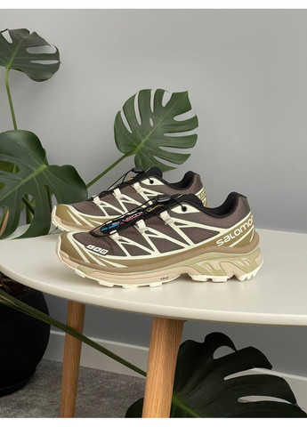 Кросівки жіночі і чоловічі Salomon XT-6 Soft Ground kangaroo brown beige | Саломон ХТ-6 коричневі бежеві No Brand коричневі демісезони (361308051)