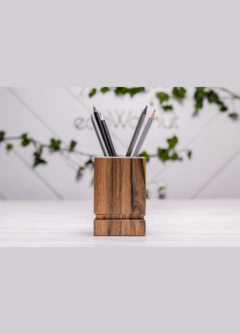 Підставка для ручок та олівців з дерева «Кубок» Холдер з дерева для олівців з гравіровкою EcoWalnut (294052420)