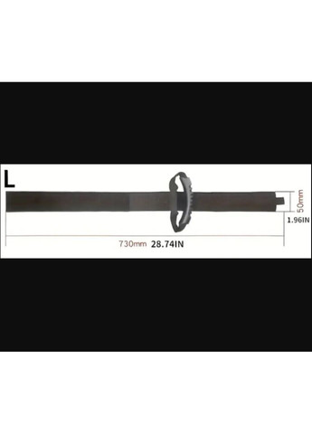 Липучка-лента с ручкой для кабеля троса и шланга органайзер 570 мм 1 шт Черная Lencent (354821992)