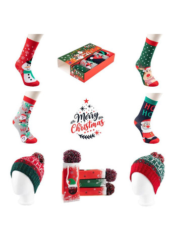 Подарочный набор носков новогодних высокие коробке 5 пар мужские 41-45 No Brand (365591898)