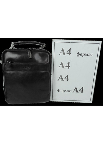 Чоловіча шкіряна сумка, борсетка чорна Mykhail Ikhtyar (365598745)