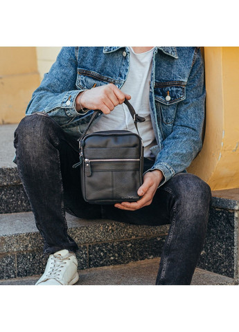Чоловіча шкіряна сумка через плече 22х19х5 см Tiding Bag (315868893)
