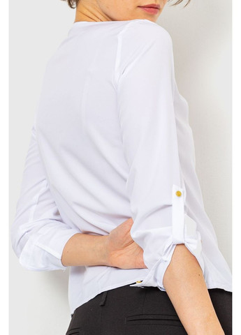 Белая блуза однотонная, 230r1122-3 Ager