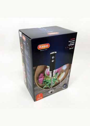 Блендер погружной MG-647, мощный блендер, портативный блендер, блендер для дома, блендер для кухни Magio (364664832)