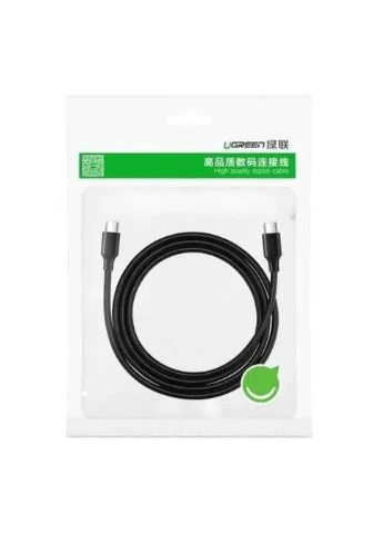 Кабель Type-C - Type-C, 1.5 м, Black, US286, 60 Вт, 3A (50998) 50998_US286 Ugreen (395351794)