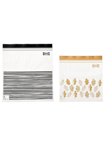 ZIP пакет для заморозки ІКЕА ISTAD чорножовтий (70525679) IKEA (271119693)