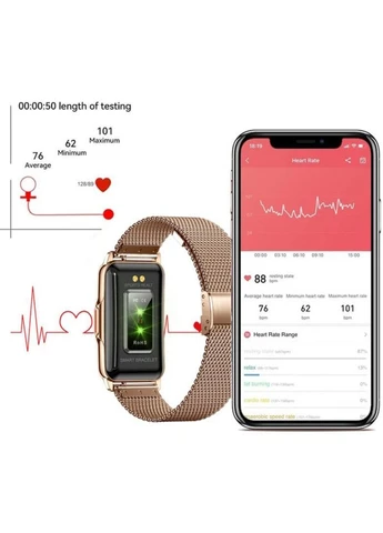 Смарт браслет Smart Mioband Nano+ Pink, 2 ремешка UWatch (382692197)