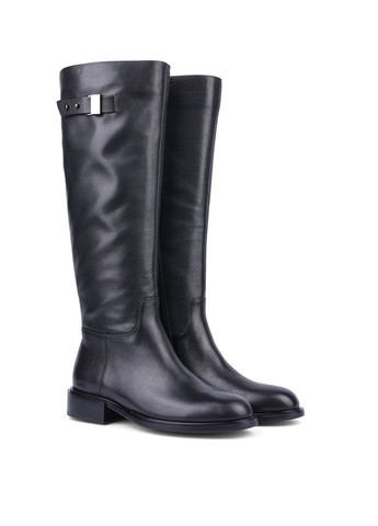 Осенние женские сапоги ws5219-31641-n560k черная кожа Attizzare