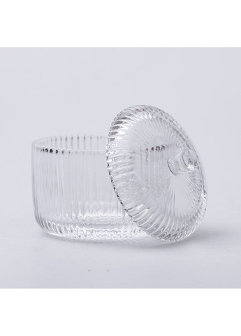 Конфетница Yiwu стеклянная винтажная со стеклянной крышкой HP-4-99 No Brand (360977622)