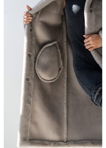 Шуба з капюшоном з еко норки CHICLY (368754415)