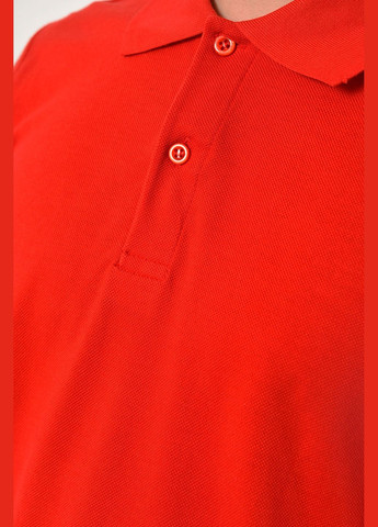 Червона футболка чоловіча поло червоного кольору Let's Shop